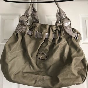 Hunter green tote